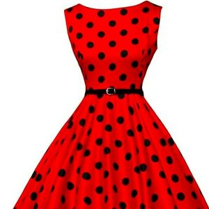 Boatneck Sleeveless Vintage Tea Dress